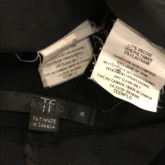 Teenflo Black Fitted Business Dress with Jacket - Picture 8 of 8